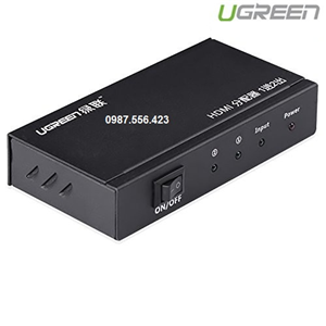 Bộ chia HDMI 1 ra 2 Chính hãng Ugreen UG- 40201 hỗ trợ 1.4v, 3D Full HD