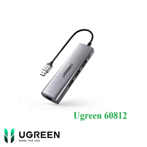 Bộ chia USB 3.0 ra 3 cổng USB 3.0 + Lan Gigabit Ugreen 60812 cao cấp tốc độ cao