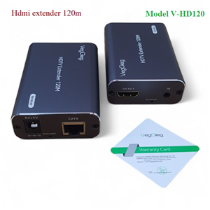 Bộ khuếch đại kéo dài tín hiệu HDMI qua lan 120M VegGieg