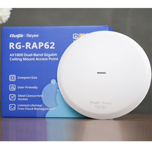 Bộ Phát WiFi RUIJIE REYEE RG-RAP62 Ốp Trần WiFi 6 AX1800Mbps