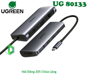 Cáp chuyển đổi đa năng  USB Type C 10 in 1 chính hãng Ugreen model UG-80133