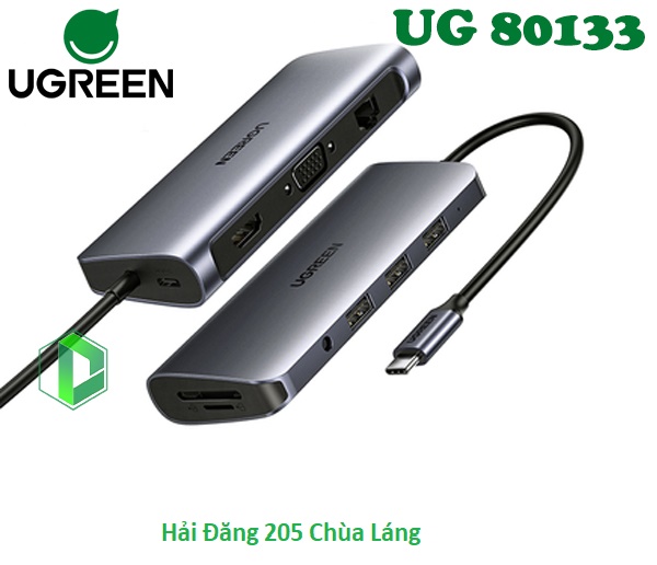 Cáp Chuyển Đổi Đa Năng Usb Type C 10 In 1 Ugreen L Ug-80133,Bộ