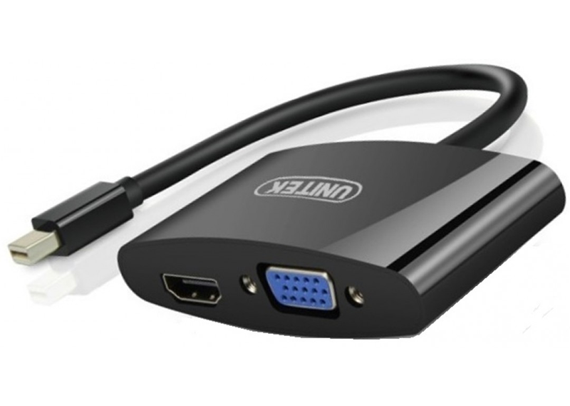 Cáp chuyển đổi Mini DisplayPort to VGA + HDMI Unitek Y-6328B