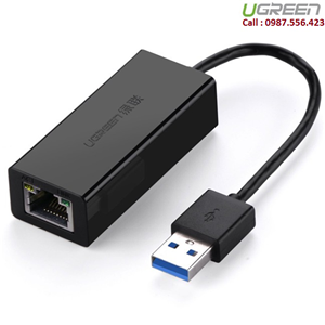 Cáp chuyển đổi USB 3.0 sang LAN chuẩn Gigabit Chính hãng Ugreen 20256