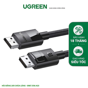 Cáp Displayport to Displayport chuẩn 1.2 dài 1m  chính hãng Ugreen  10244