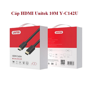 Cáp HDMI 10M Unitek mã Y-C142