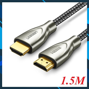 Cáp HDMI 2.0 Carbon 1,5m chuẩn 4K@60MHz Ugreen 50107 mạ vàng cao cấp