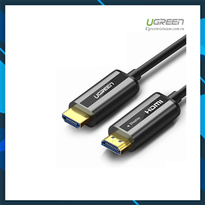 Cáp HDMI 2.0 sợi quang hợp kim kẽm 20m hỗ trợ 4K/60Hz chính hãng Ugreen 50216 cao cấp