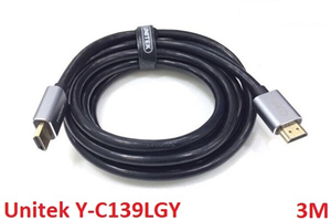 Cáp HDMI 2.0 Ultra HD 4K dài 3M Unitek Y-C139LGY chính hãng