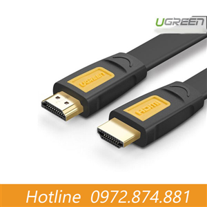 Cáp HDMI 2M sợi dẹt hỗ trợ 4Kx2K chính hãng Ugreen 11185