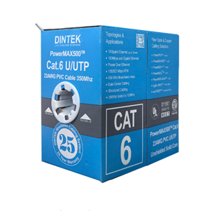 Cáp mạng DINTEK Cat6 UTP 23AWG PowerMAX500 (1101-04032)