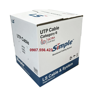 Cáp mạng F/UTP CAT6 24AWG lõi đồng đặc FTP-G-C6G-E1VN-M 305m/cuộn màu xanh chính hãng