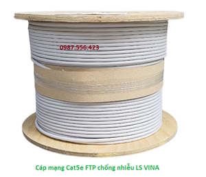 Cáp mạng LS VINA  CAT5E FTP bọc bạc chống nhiễu FTP -E-C5G-E1ZN-X 0.5X4P/XX
