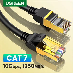 Cáp mạng Ugreen 25215 Cat7 dẹt 10M U/FTP 10Gbps 600Mhz