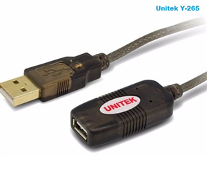 Cáp nối dài USB 10M Y-278 Hàng chính hãng Unitek