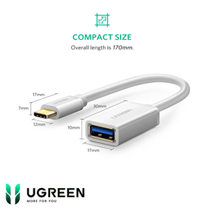 Cáp OTG USB Type-C to USB 3.0 chính hãng Ugreen 30702