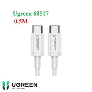 Cáp sạc, dữ liệu USB Type-C to USB Type-C dài 0,5M hỗ trợ PD 60W Ugreen 60517
