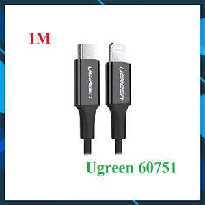 Cáp sạc nhanh 20W đầu USB C Type C - Lightning, cáp Ugreen 60751 chính hãng, cáp sạc chất lượng cao