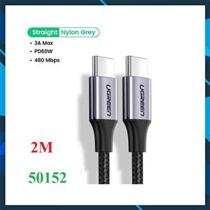 Cáp sạc nhanh 20W đầu USB Type-C sang USB Type-C, cáp Ugreen 50152 chính hãng,cáp sạc chất lượng cao