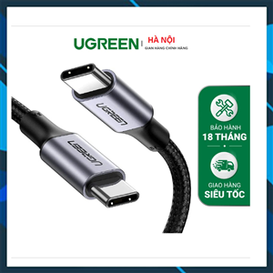 Cáp sạc nhanh 20W đầu USB Type-C sang USB Type-C, cáp Ugreen 70428 chính hãng,cáp sạc chất lượng cao
