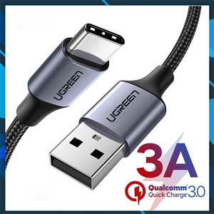 Cáp sạc nhanh 20W đầuUSB 2.0 sang USB Type-C, cáp Ugreen 60126 chính hãng, cáp sạc chất lượng cao