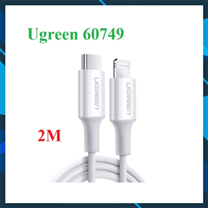 Cáp sạc nhanh 20W MFi đầu USB C Type C - Lightning dài 2M Ugreen 60749 Chất Lượng Cao