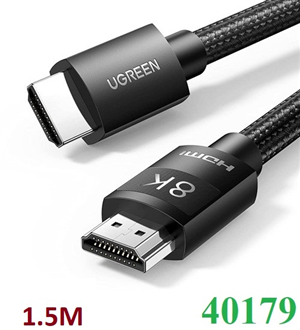 Cáp tín hệu Cáp HDMI 2.1 dài 1,5M 8K@60Hz 48Gbps hỗ trợ HDR eARC Ugreen 40179