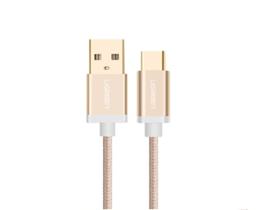 Cáp USB-C to USB 2.0 dài 1m màu Gold chính hãng Ugreen 20860 cao cấp