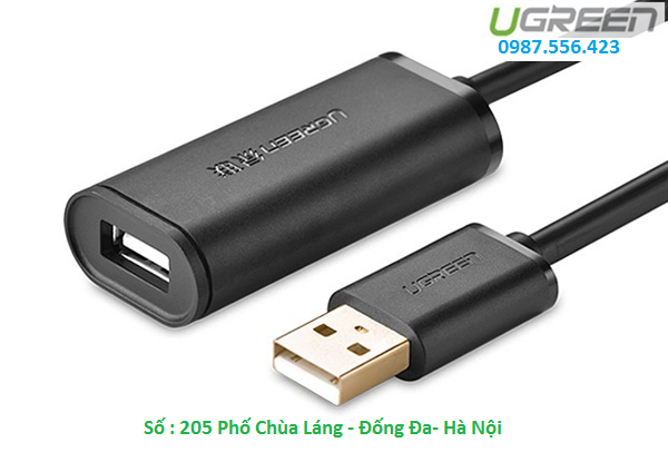 Cáp USB nối dài 25m có chíp khuếch đại chính hãng Ugreen 10325