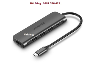 Cáp USB type-C sang HDMI 1080P/ Hub USB 3.0 hỗ trợ sạc cổng USB-C  Ugreen 50209