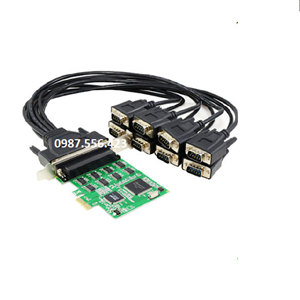 Card chuyển đổi khe PCI E sang 8 cổng Com RS232 SYBA