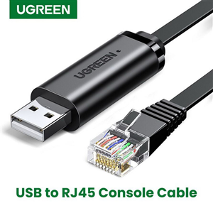 Dây cáp chuyển đổi tín hiệu USB 2.0 sang RJ45 FTDI UGREEN CM204 50773 (chuẩn 8 pin) dài 1.5m
