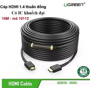 Dây, Cáp HDMI dài 20M Ugreen Ug10112  có chip khuếch đại 4K@30HZ cao cấp