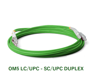 Dây Nhảy Quang Flyin OM5 LC/UPC-SC/UPC 45M Duplex - Chuẩn Multimode, Hiệu Suất Ổn Định