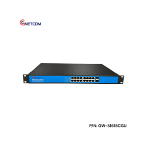 GNETCOM GW-S1618CGU - Switch Mạng 18 Cổng Gigabit, Hiệu Suất Cao, Kết Nối Ổn Định