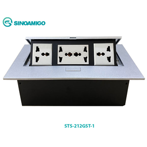 Hộp Ổ Điện Âm Bàn Sinoamigo STS-212GST-1 - 5 Modules, Hợp Kim Nhôm Cao Cấp, Chính Hãng