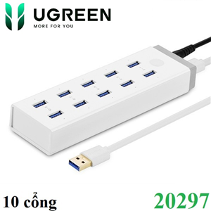 Hub chia cổng USB  đa chức năng 10 cổng USB 3.0 Ugreen 20297 chính hãng cao cấp