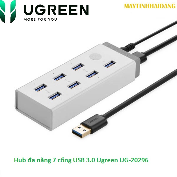 Hub đa năng  7 cổng USB 3.0 Ugreen UG-20296 kèm sạc điện thoại