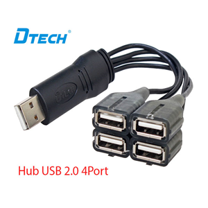 Hub USB 2.0 DTECH DT-3020 | Bộ Chia 4 Cổng USB Có Dây Dời