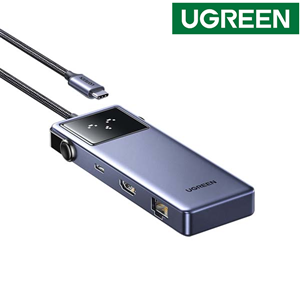 Hub USB-C 7 in 1 UGREEN 45155 Uno QPai Pro - HDMI 4K@60Hz, PD 100W, Mở Rộng Đa Cổng Cao Cấp