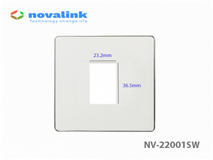 Mặt vuông 1 cổng lắp mạng, HDMI, USB, Audio Novalink NV-22001SW