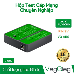 Máy test cáp mạng POE VegGieg V-E110 chính hãng BH 12 Tháng