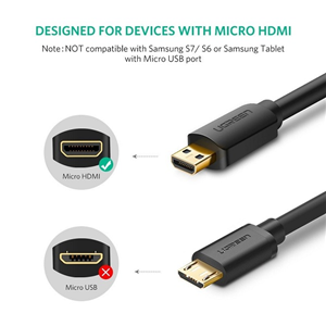 Micro HDMI to HDMI 4K 60Hz HDR 30103 chất lượng cao