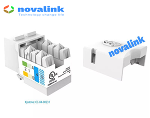 Nhân Ổ Cắm Mạng Cat6 Âm Tường Novalink CC-04-00231 Chính Hãng Chuẩn Gigabit RJ45