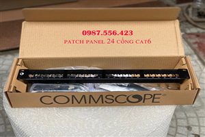 Thanh đấu nối,Patch panel 24 Cổng Cat6  Hãng Commscope Mã  PN:760237040
