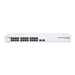 Switch chia mạng 24 cổng Gigabit Ethernet và 2 cổng SFP+ (fiber) thương hiệu  Mikrotik