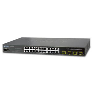 Switch Planet 24 port 10/100/1000  - WGSW-24040 with 4 shared SFP