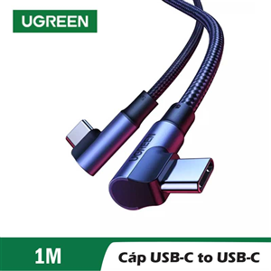 Ugreen 70696 Cáp UGREEN Angled USB-C vỏ nhôm bện 1m cao cấp