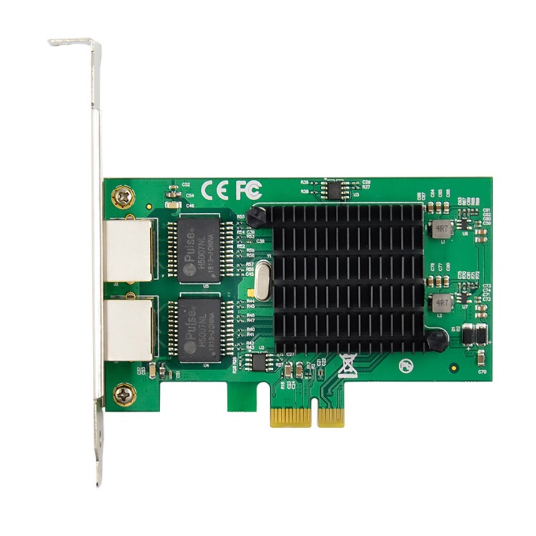 Card PCI Express x1 to 2 cổng lan gigabit chip set intel JL8