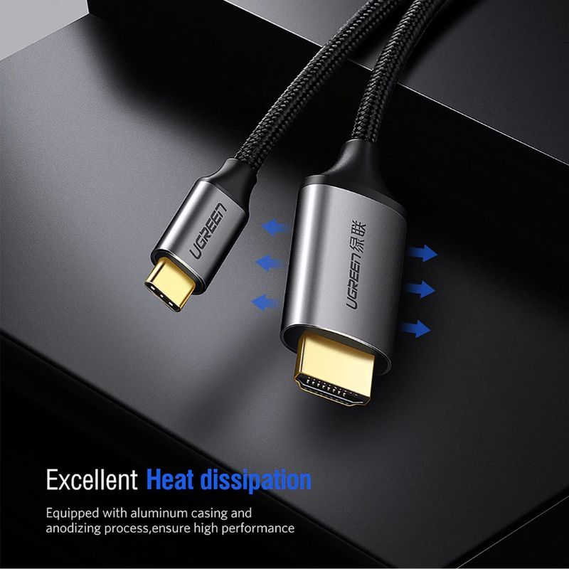 Cáp USB-C to HDMI 4K@60Hz Ugreen 50570 1.5m - Truyền hình ảnh sắc nét, ổn định, cao cấp